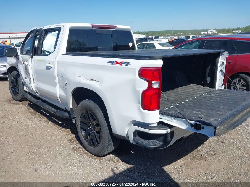 2022 CHEVROLET SILVERADO 1500 4WD  SHORT BED RST - 1GCUDEED3NZ529671