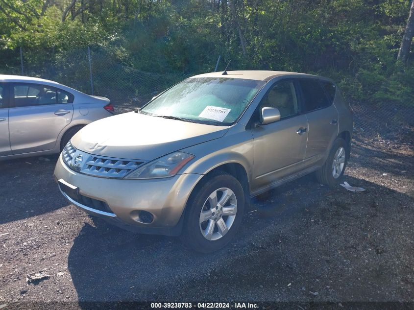 2007 Nissan Murano S VIN: JN8AZ08T17W510524 Lot: 38278394