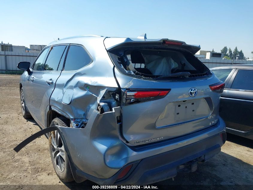 2021 Toyota Highlander Hybrid Xle VIN: 5TDHBRCH0MS049690 Lot: 50304794