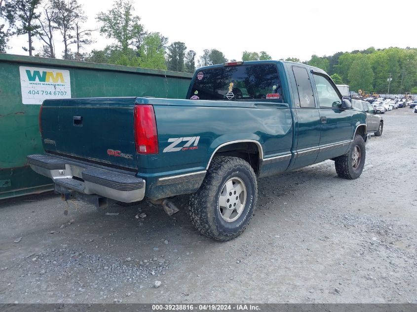 1997 GMC Sierra 1500 Sl Wideside VIN: 2GTEK19R9V1564443 Lot: 39238816