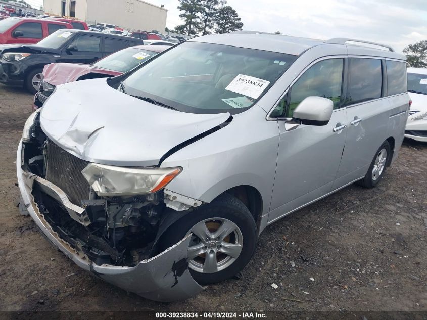 2011 Nissan Quest Sv VIN: JN8AE2KP4B9005507 Lot: 39238834