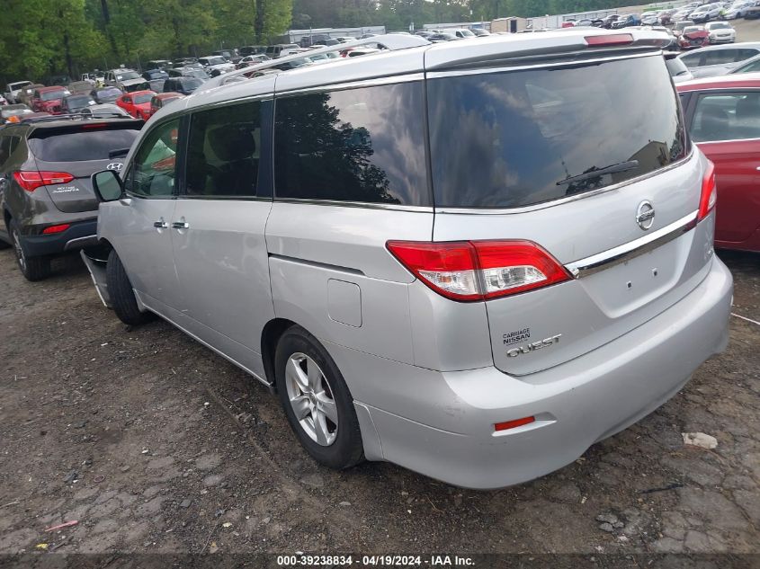 2011 Nissan Quest Sv VIN: JN8AE2KP4B9005507 Lot: 39238834