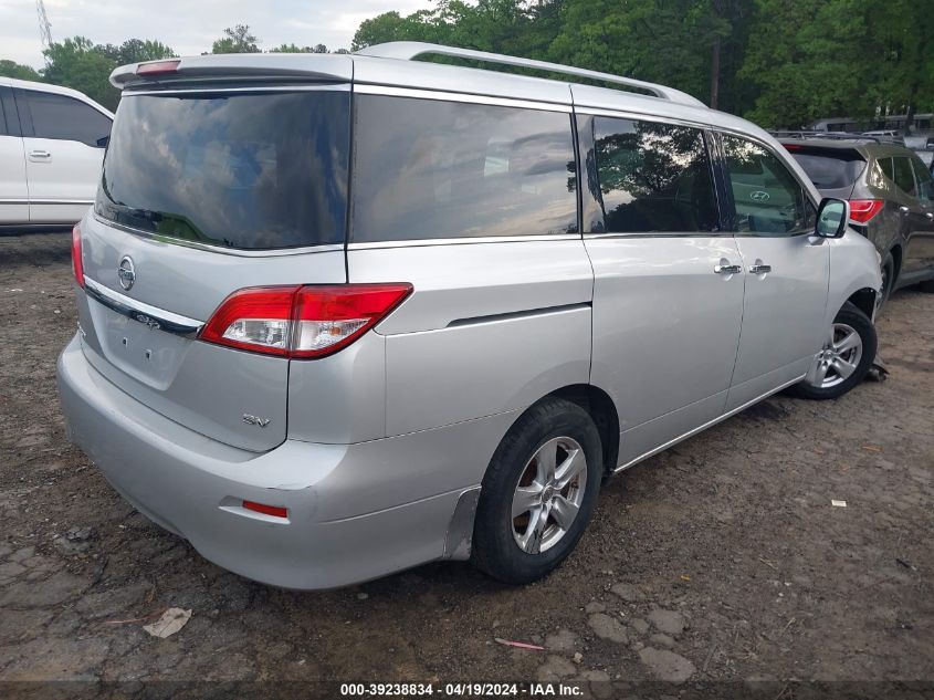 2011 Nissan Quest Sv VIN: JN8AE2KP4B9005507 Lot: 39238834