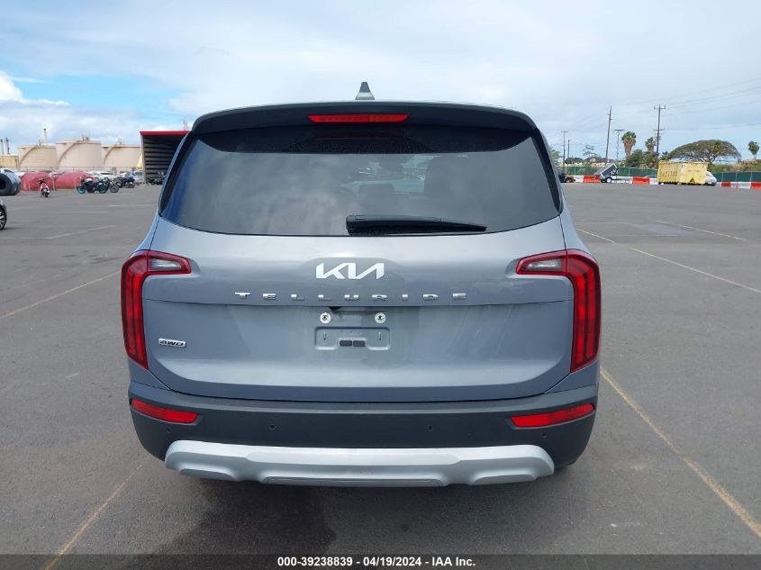 2022 Kia Telluride Lx VIN: 5XYP2DHCXNG281952 Lot: 39238839