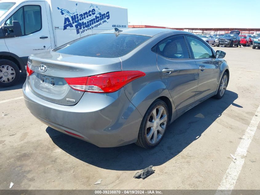 2012 Hyundai Elantra Limited VIN: 5NPDH4AE6CH118413 Lot: 39238870