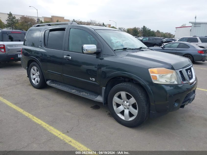 2008 Nissan Armada Le VIN: 5N1AA08C18N604599 Lot: 39238874