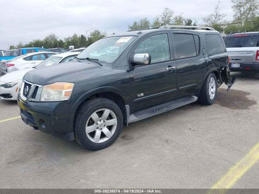 2008 Nissan Armada Le VIN: 5N1AA08C18N604599 Lot: 39238874