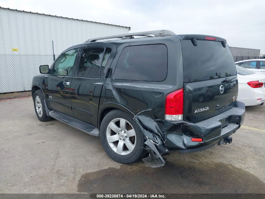 2008 Nissan Armada Le VIN: 5N1AA08C18N604599 Lot: 39238874