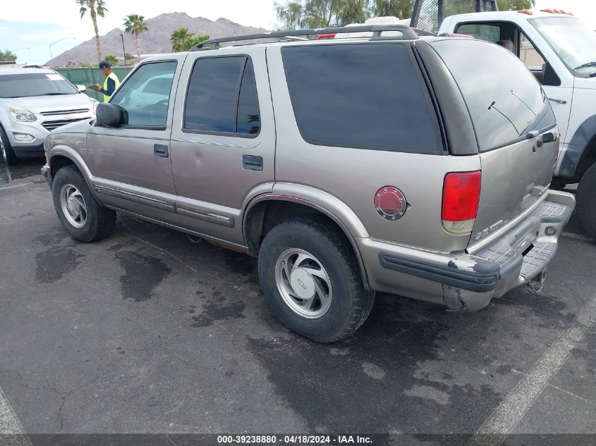 1999 Chevrolet Blazer Lt VIN: 1GNDT13W5X2110403 Lot: 39238880