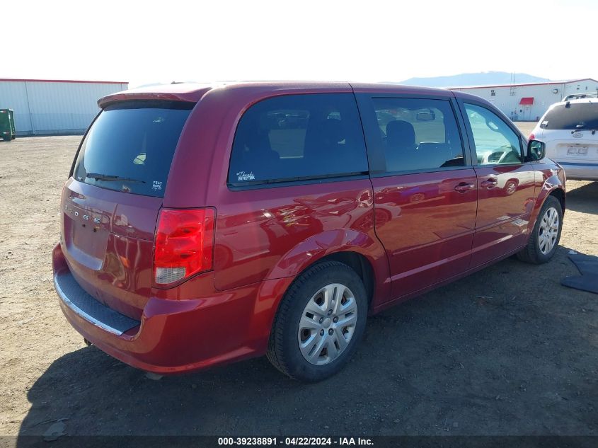 2016 Dodge Grand Caravan Se VIN: 2C4RDGBG1GR218513 Lot: 39238891