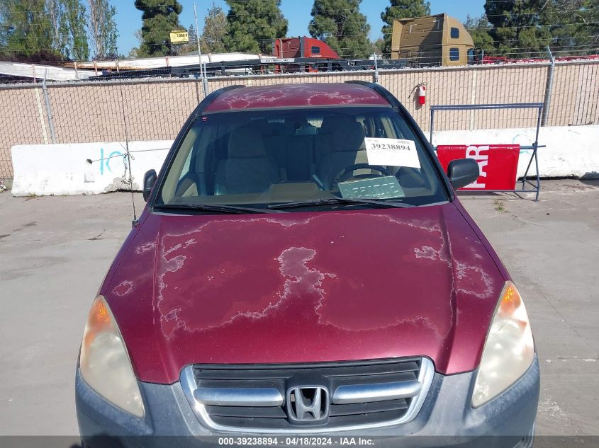 2003 Honda Cr-V Lx VIN: JHLRD68453C013144 Lot: 39238894