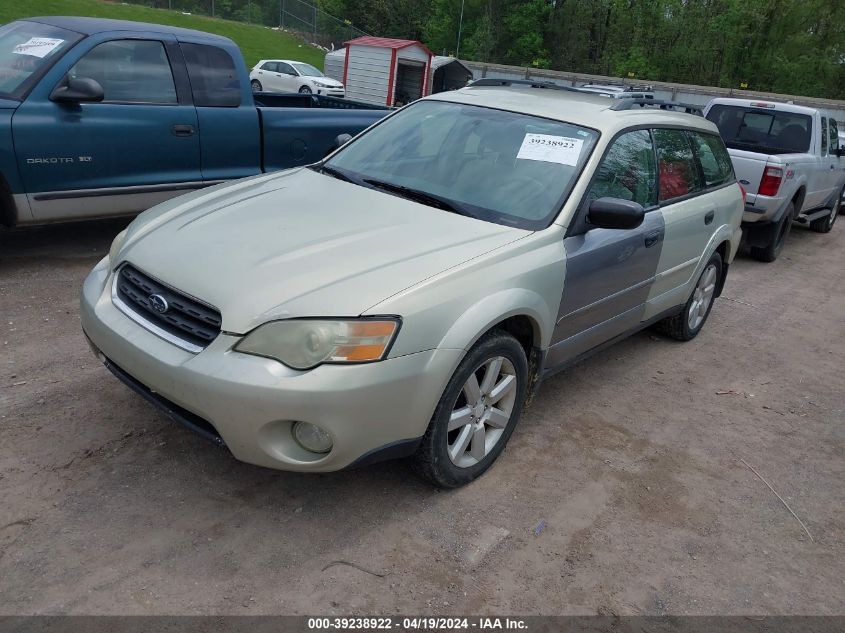 2006 Subaru Outback 2.5I VIN: 4S4BP61C167303655 Lot: 39238922
