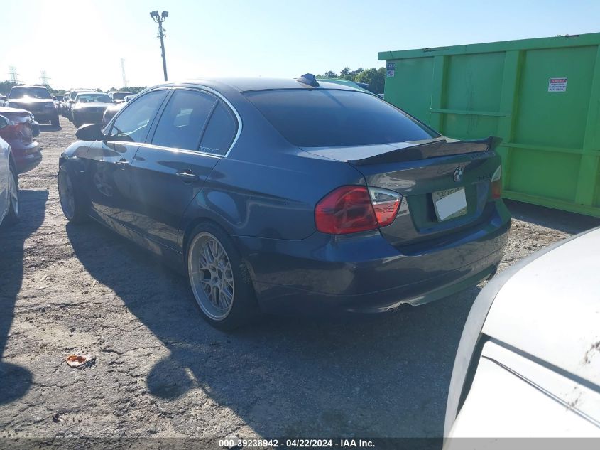 2007 BMW 335I VIN: WBAVB735X7VH22458 Lot: 39238942