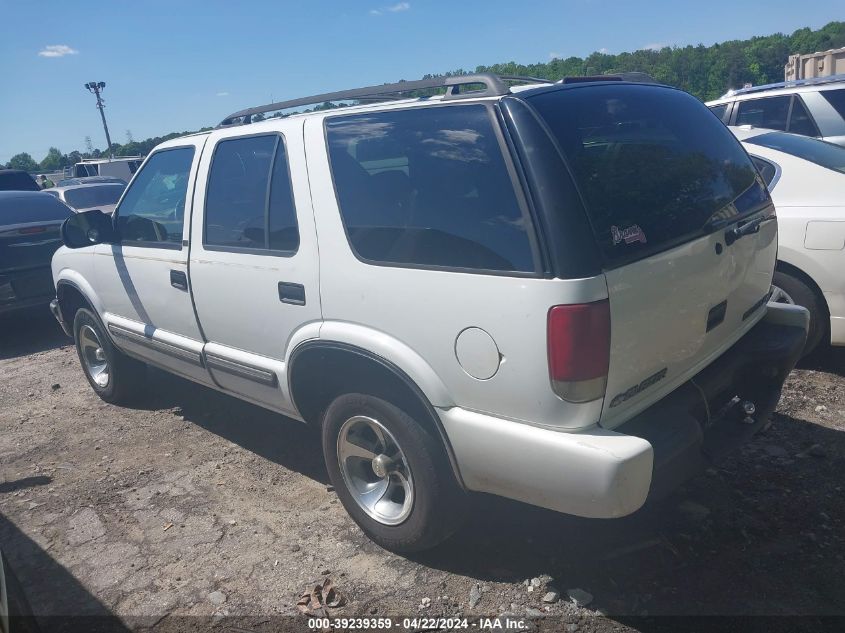 2001 Chevrolet Blazer Lt VIN: 1GNCS13W412220736 Lot: 46262794