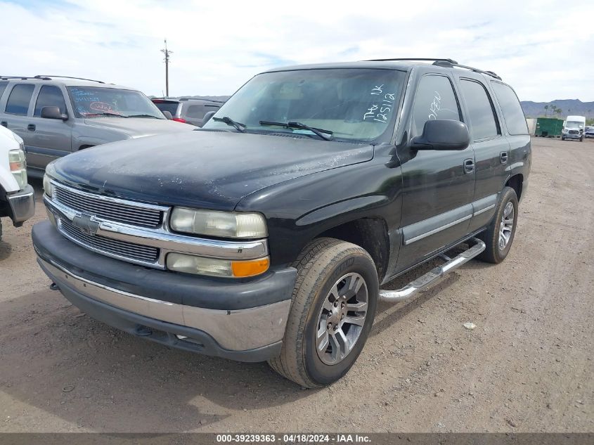 2002 Chevrolet Tahoe Ls VIN: 1GNEC13Z52R125112 Lot: 39239363