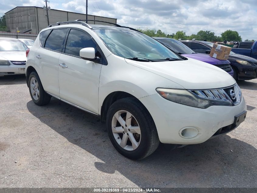 2009 Nissan Murano Sl VIN: JN8AZ18U29W026833 Lot: 39239369