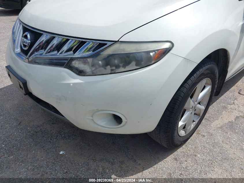 2009 Nissan Murano Sl VIN: JN8AZ18U29W026833 Lot: 39239369