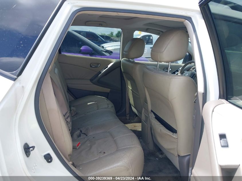 2009 Nissan Murano Sl VIN: JN8AZ18U29W026833 Lot: 39239369