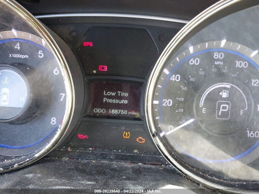 2013 Hyundai Sonata Gls VIN: 5NPEB4AC8DH702852 Lot: 39239640