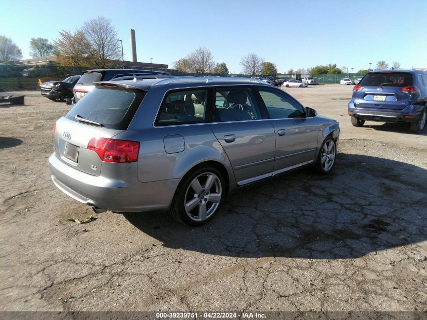 2008 Audi A4 3.2 VIN: WAUKH78E08A074998 Lot: 39239751