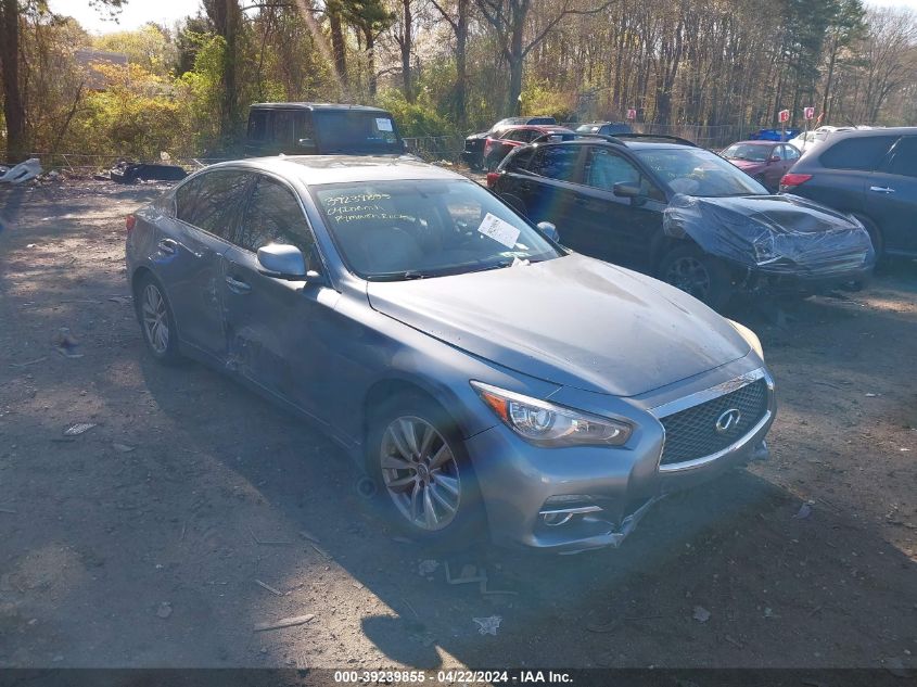 2014 Infiniti Q50 Hybrid Premium VIN: JN1AV7AR4EM702059 Lot: 39239855