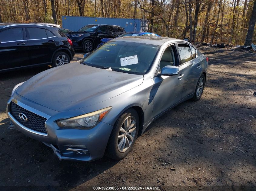 2014 Infiniti Q50 Hybrid Premium VIN: JN1AV7AR4EM702059 Lot: 39239855