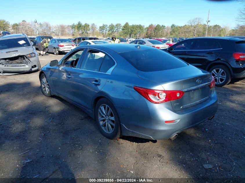 2014 Infiniti Q50 Hybrid Premium VIN: JN1AV7AR4EM702059 Lot: 39239855