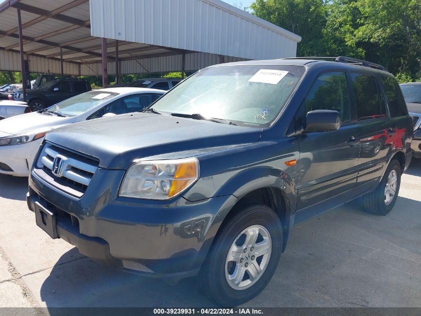 2006 Honda Pilot Lx VIN: 5FNYF28146B051277 Lot: 39239931