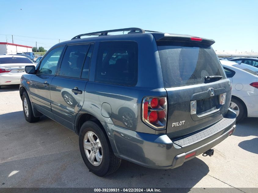 2006 Honda Pilot Lx VIN: 5FNYF28146B051277 Lot: 39239931