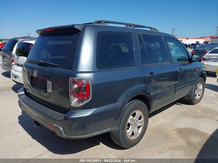 2006 Honda Pilot Lx VIN: 5FNYF28146B051277 Lot: 39239931