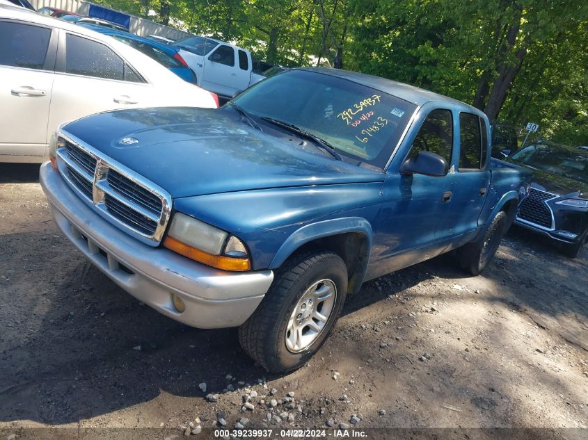 2004 Dodge Dakota Slt VIN: 1D7HL48K74S674833 Lot: 39239937