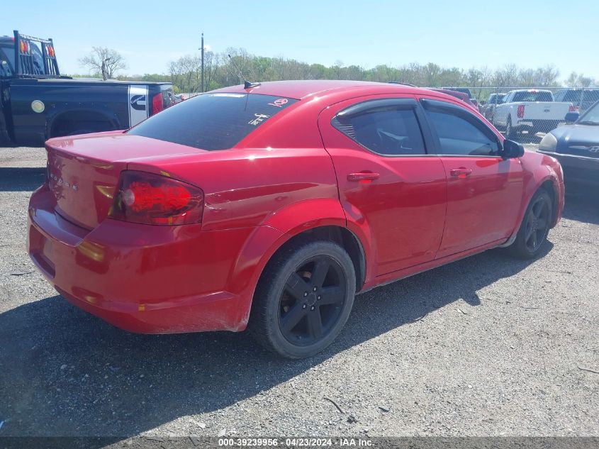 2013 Dodge Avenger Se VIN: 1C3CDZAB6DN607247 Lot: 39239956