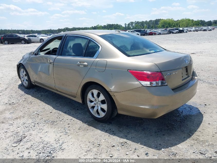 2010 Honda Accord 2.4 Ex-L VIN: 1HGCP2F88AA140408 Lot: 39240039