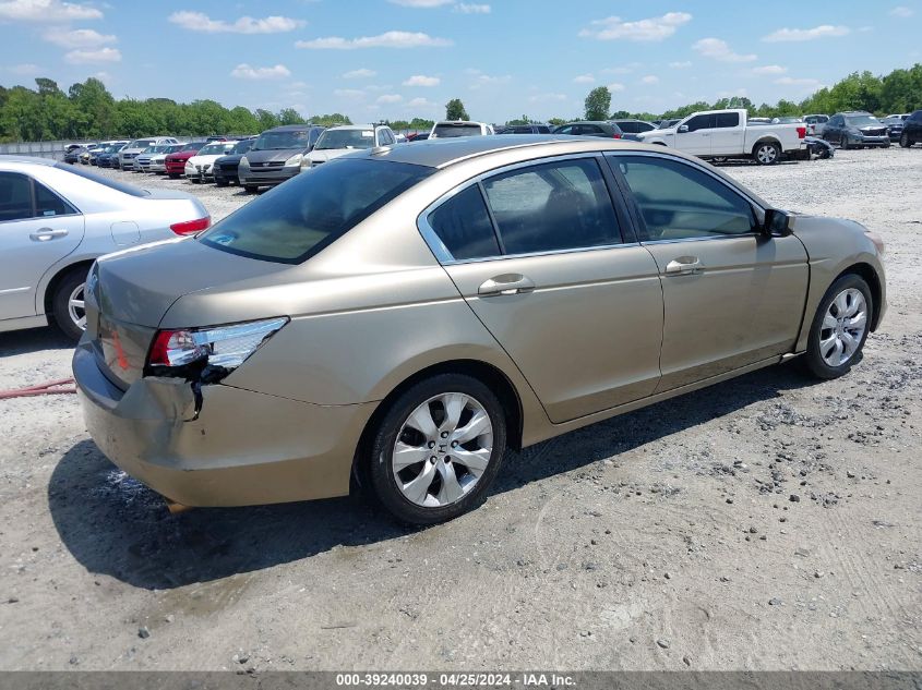 2010 Honda Accord 2.4 Ex-L VIN: 1HGCP2F88AA140408 Lot: 39240039