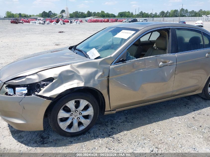 2010 Honda Accord 2.4 Ex-L VIN: 1HGCP2F88AA140408 Lot: 39240039