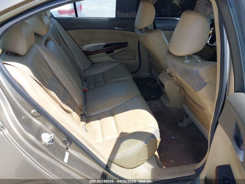 2010 Honda Accord 2.4 Ex-L VIN: 1HGCP2F88AA140408 Lot: 39240039