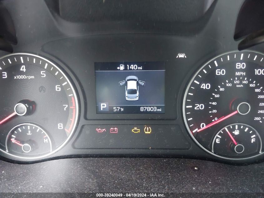 2020 Kia Optima Lx VIN: 5XXGT4L31LG430609 Lot: 39240049