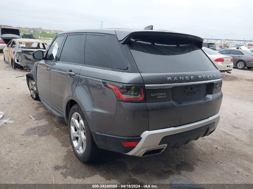 2018 Land Rover Range Rover Sport Hse VIN: SALWR2RV3JA182730 Lot: 39240055