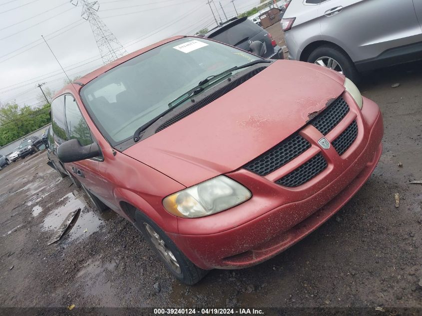 2003 Dodge Caravan Se VIN: 1D4GP25R33B315979 Lot: 39240124