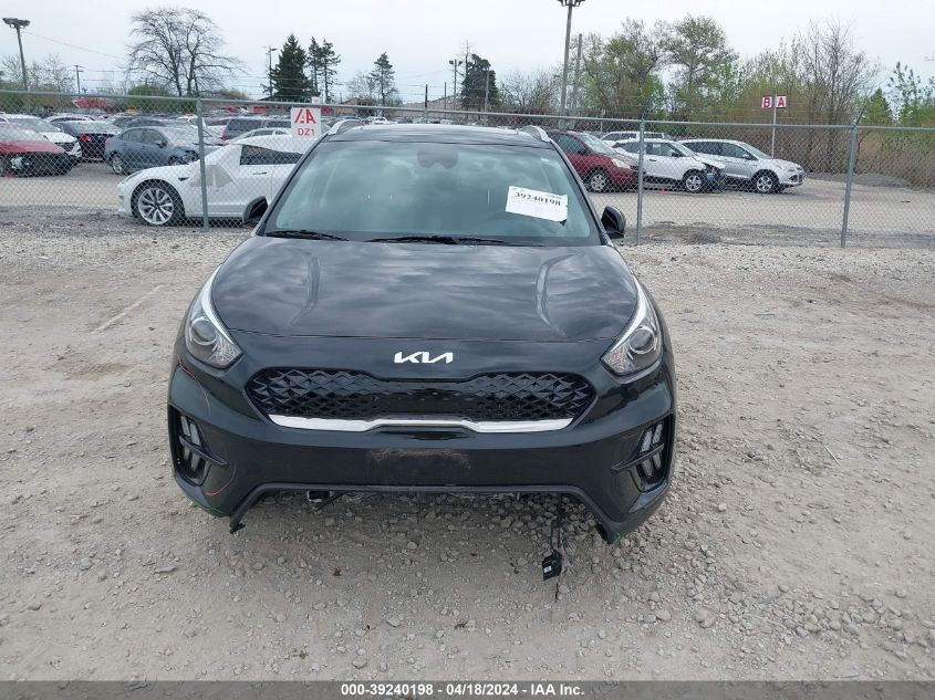 2022 Kia Niro Lxs Se VIN: KNDCB3LC8N5504496 Lot: 39240198