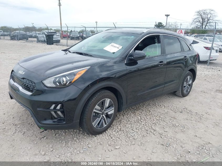 2022 Kia Niro Lxs Se VIN: KNDCB3LC8N5504496 Lot: 39240198