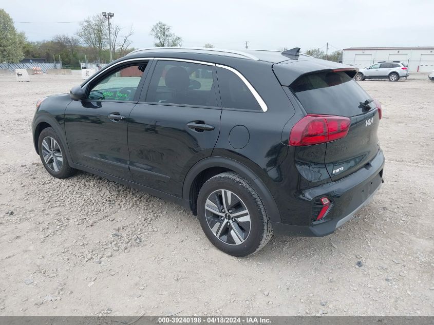 2022 Kia Niro Lxs Se VIN: KNDCB3LC8N5504496 Lot: 39240198