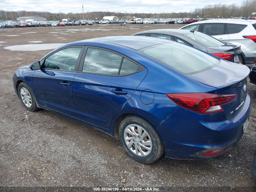 2019 Hyundai Elantra Se VIN: 5NPD74LF3KH492131 Lot: 39240199