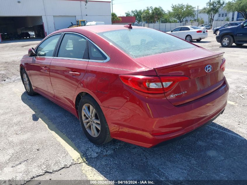 2017 Hyundai Sonata Se VIN: 5NPE24AF3HH445776 Lot: 39240205