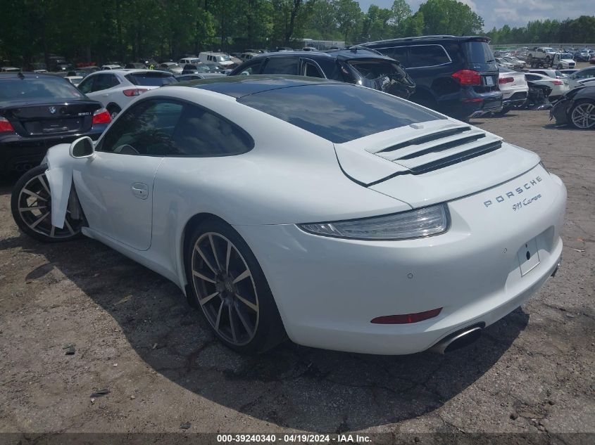 2013 Porsche 911 Carrera VIN: WP0AA2A94DS107668 Lot: 39240340