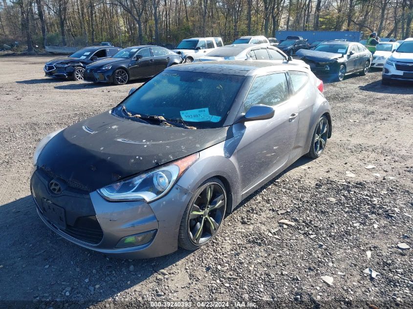 KMHTC6AD7DU099726 2013 Hyundai Veloster Base W/Black