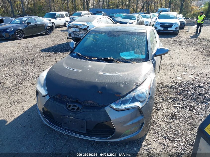 KMHTC6AD7DU099726 2013 Hyundai Veloster Base W/Black