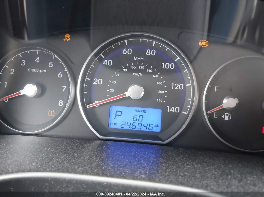 2010 Hyundai Santa Fe Gls VIN: 5NMSG3AB3AH377381 Lot: 39240481