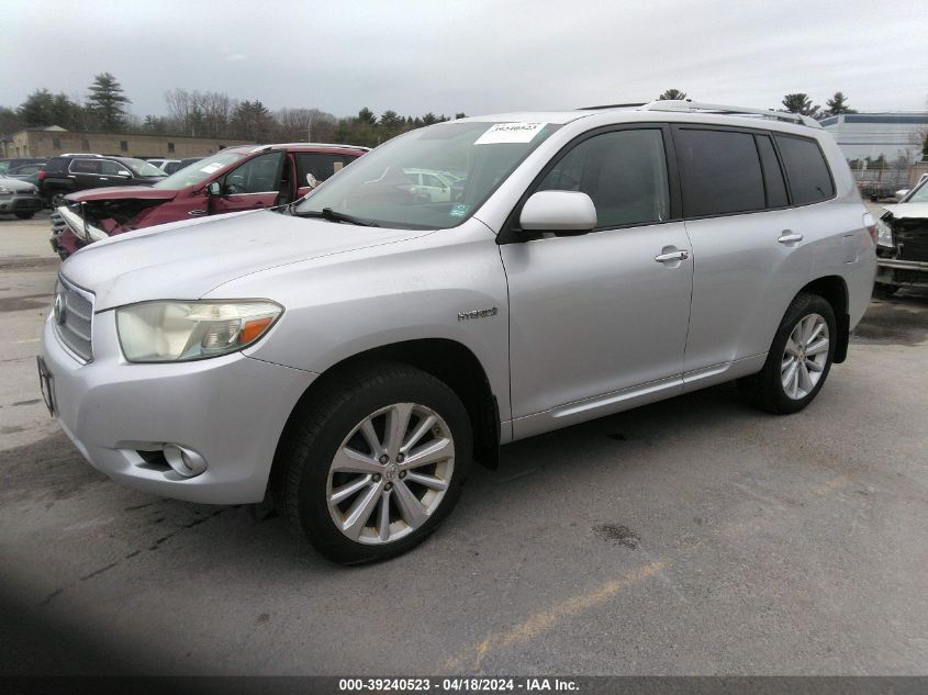 2009 Toyota Highlander Hybrid Limited VIN: JTEEW44A492034485 Lot: 47572754