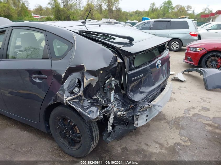 2013 Toyota Prius Two VIN: JTDKN3DU5D1694788 Lot: 39240614